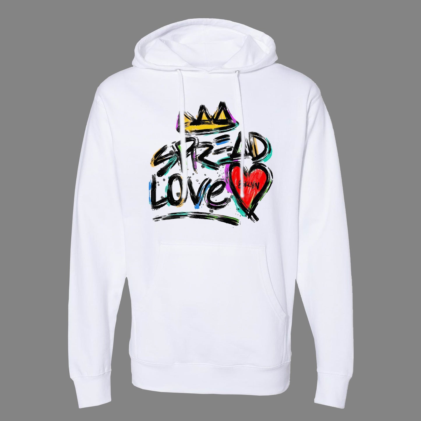 Spread Love White Hoodie