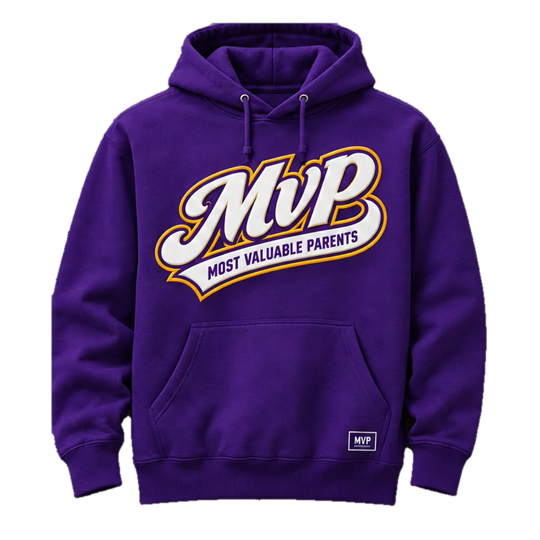 Purple & Gold Script Hoodie