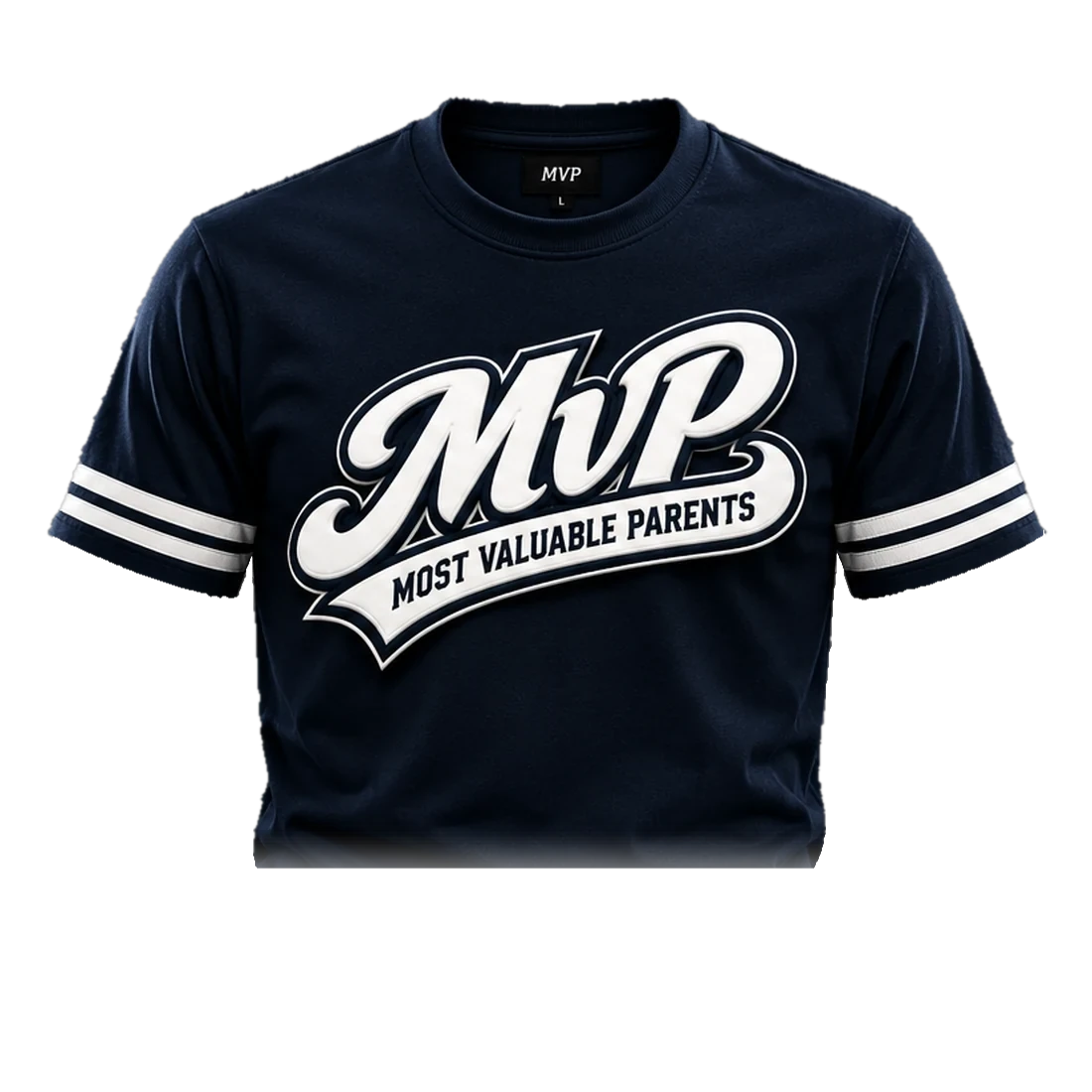 Navy Script Tee
