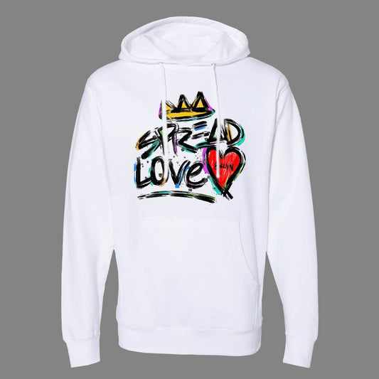 Spread Love White Hoodie